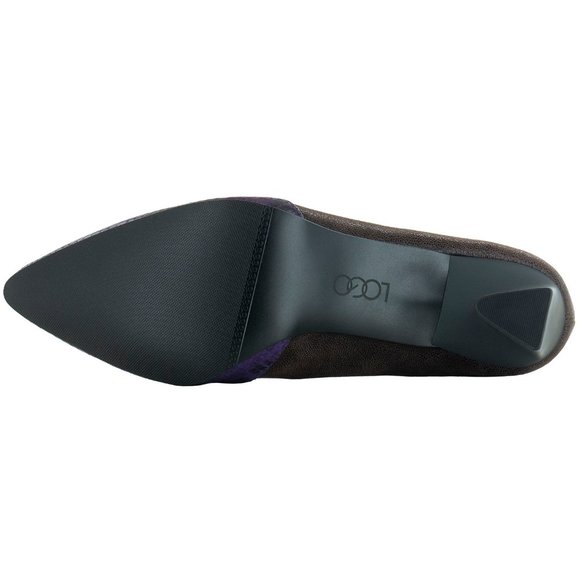 NWT LORI GOLDSTEIN KATE LEATHER COLOR BLOCK HEEL 8 - Picture 12 of 12